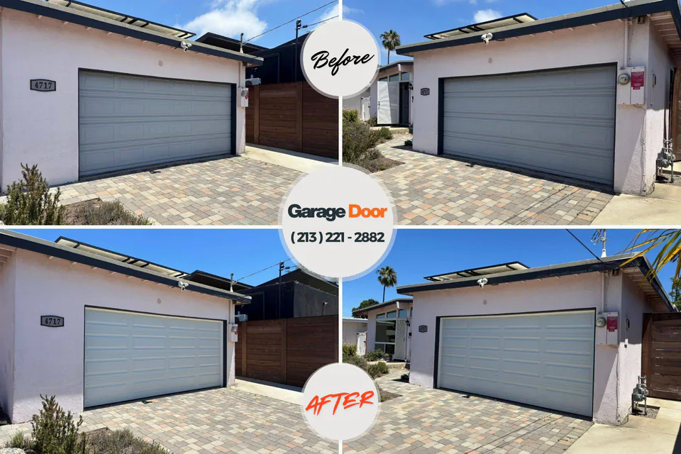Before and after: garage door repair Alamosa County